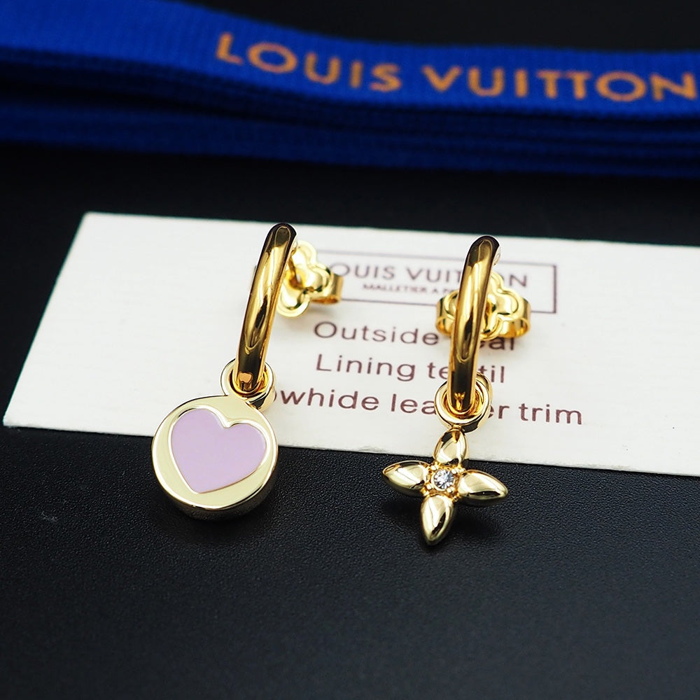 18K Louis Vuitton Iconic Heart Earrings